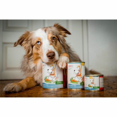 Dog Accessories Wet pet food Wrong Bunny (Falscher Hase) 200g 6 Piece -6- Anifit